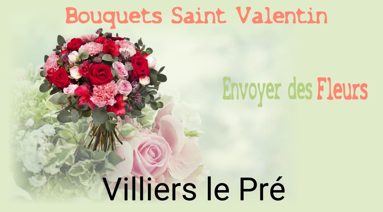 Roses de Saint-Valentin livrées à Villiers-le-Pré